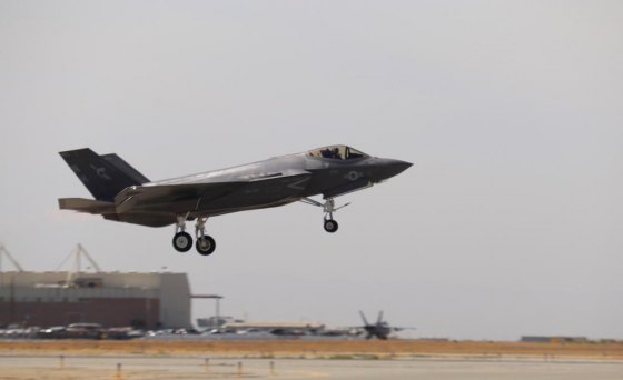 NAS Lemoore plans to conduct training exercises focused on real-world situations An F-35C takes off from NAS Lemoore